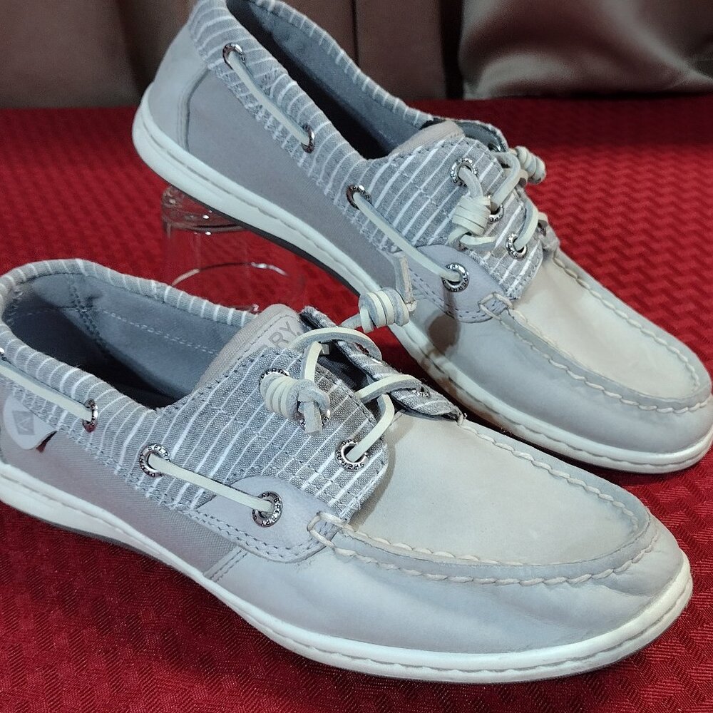 Women’s Gray Sperry Top Sider Shoes – Size 7